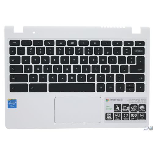 Acer C720P (TOUCH) PALMREST WITH KEYBOARD & TOUCHPAD US ENGLISH (WHITE)