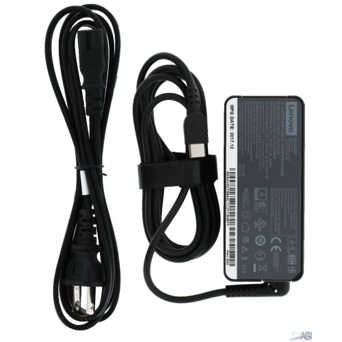 LENOVO 100 G1 / 100E G2 AST / 300E G1 (TOUCH & NON) / 300E G2 MTK (TOUCH) / 300E G2 AST (TOUCH) / 500E G1 (TOUCH) / 500E G2 (TOUCH) USB-C AC ADAPTER 45W *INCLUDES POWER CORD*