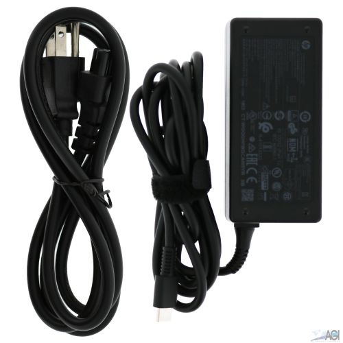 HP (Multiple Models) AC ADAPTER 5V/3A 9V/3A 12V/3A 15V/3A 45W USB-C AC ADAPTER (Straight Tip) *INCLUDES POWER CORD*