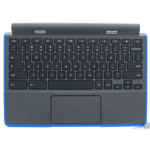 DELL 11 G2 3120 (TOUCH & NON) *RECLAIMED* PALMREST WITH KEYBOARD & TOUCHPAD US ENGLISH (BLUE SURROUND)