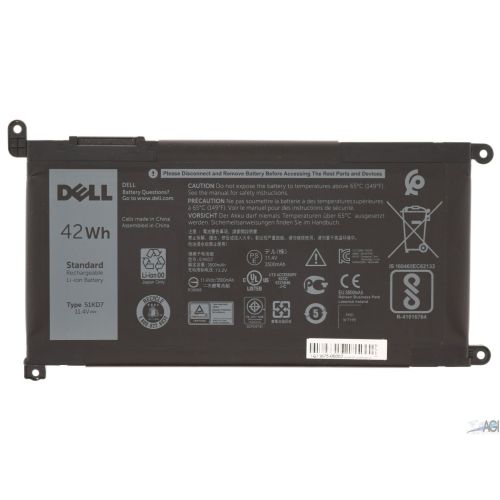 DELL 11 G4 (3181) / 11 G4 (5190) EDU (TOUCH & NON) / 11 G4 (5190 2-in-1) (TOUCH) / 14 G4 (3400) BATTERY 3 CELL *NEW 100% CAPACITY* 